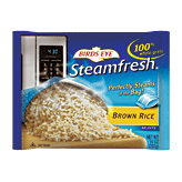 Birds Eye Steamfresh whole grain brown rice, cooks in bag Full-Size Picture